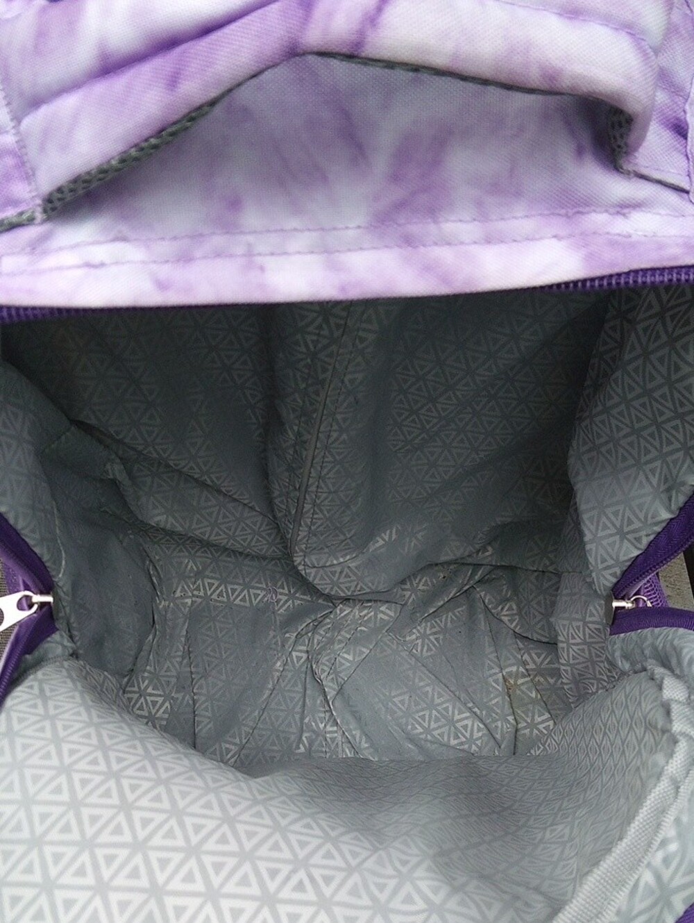 Purple Tie-Dye Rolling Backpack - Picture 14 of 16